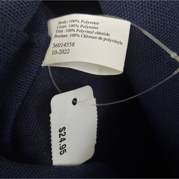 NWT Bath and Body Works Blue Gingham Tote Bag VIP Canvas Spring Plaid Beach Bag - Picture 5 of 7